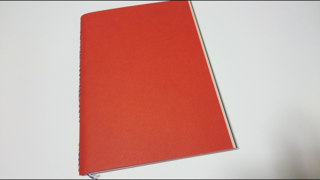 紙たくさん!A5ノート 市松オレンジ