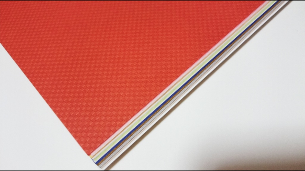 紙たくさん！A5ノート   市松オレンジ