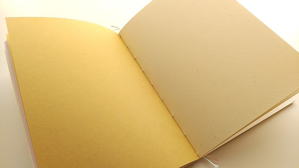 A5ノート「ずーっとながめている」 紙たくさんノート!