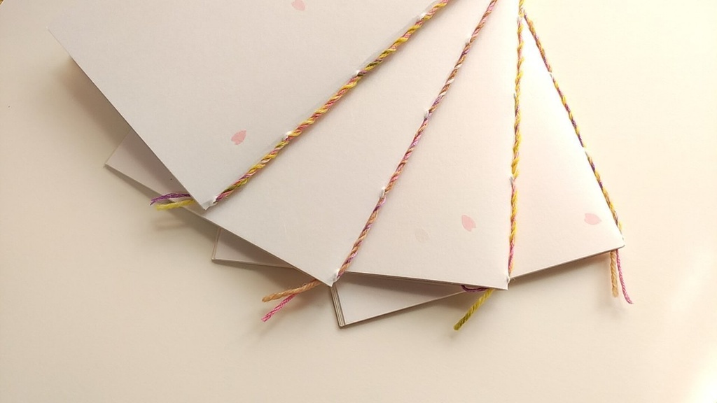 A6ノート「花吹雪」 【和紙チャレンジノート】