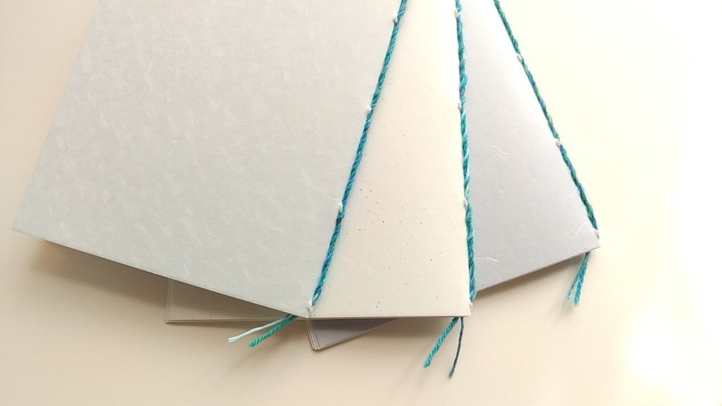 A6ノート「さざなみ」 【和紙チャレンジノート】