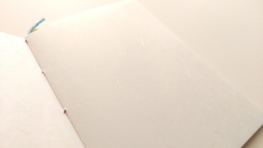 A6ノート「鶴と祈り−one love−」 【和紙チャレンジノート】