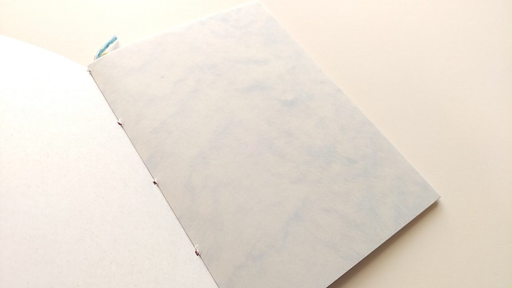 A6ノート「鶴と祈り−one love−」 【和紙チャレンジノート】