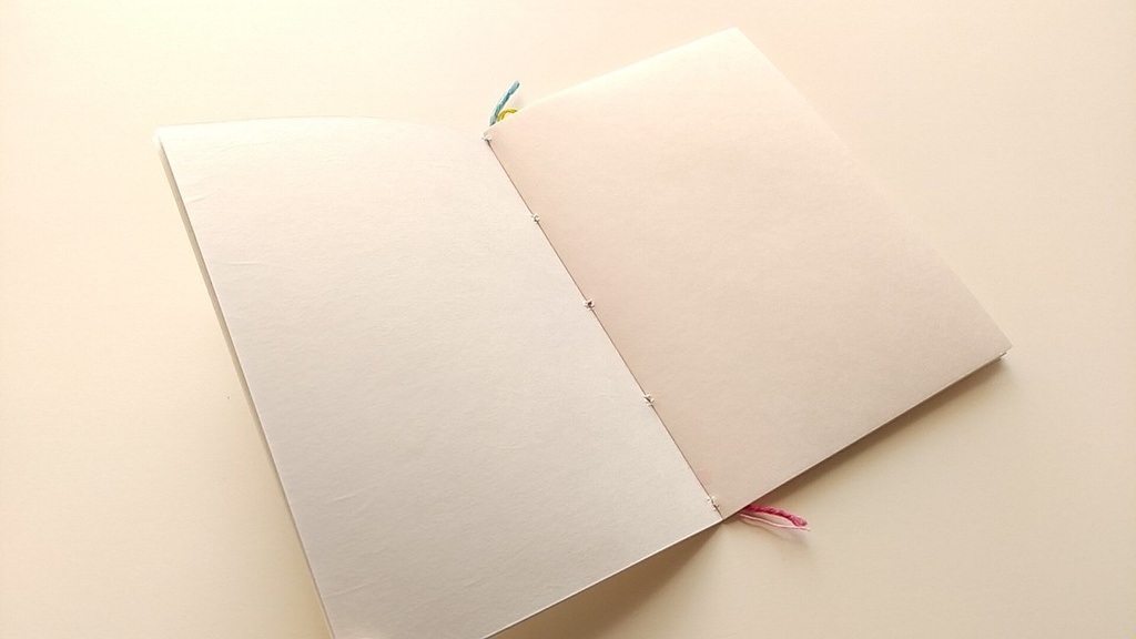 A6ノート「鶴と祈り−one love−」 【和紙チャレンジノート】