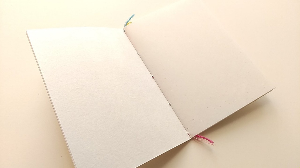 A6ノート「鶴と祈り−one love−」 【和紙チャレンジノート】