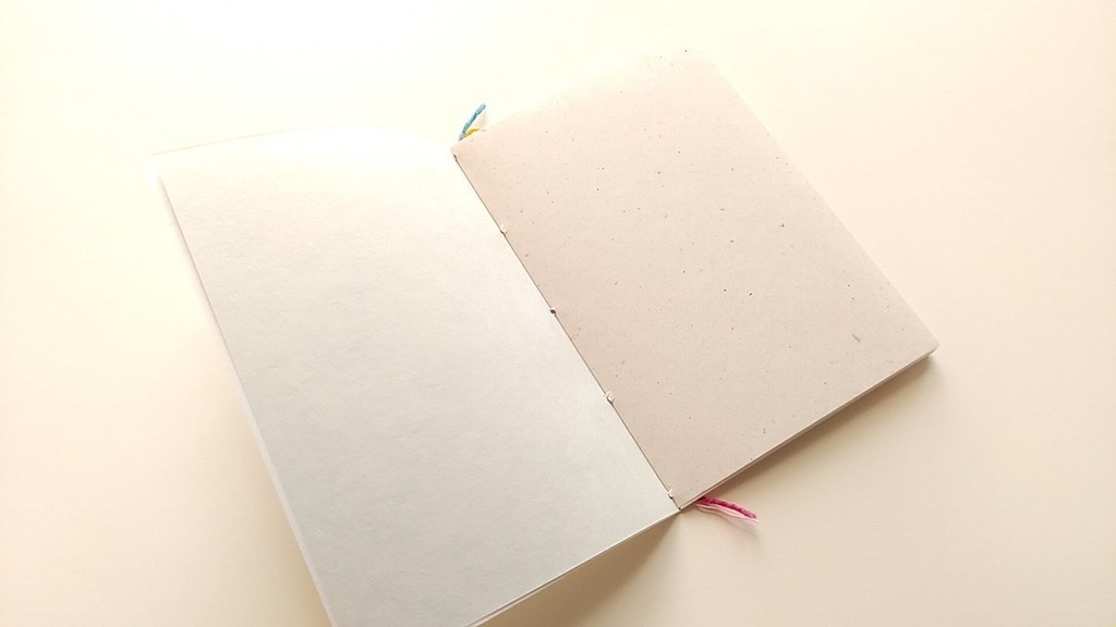 A6ノート「鶴と祈り−one love−」 【和紙チャレンジノート】