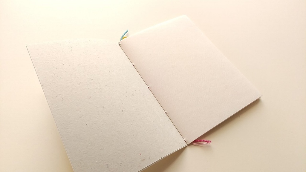 A6ノート「鶴と祈り−one love−」 【和紙チャレンジノート】