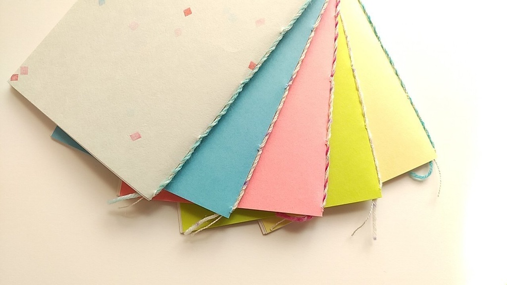 A6ノート「こんぺいとう」 【和紙チャレンジノート】