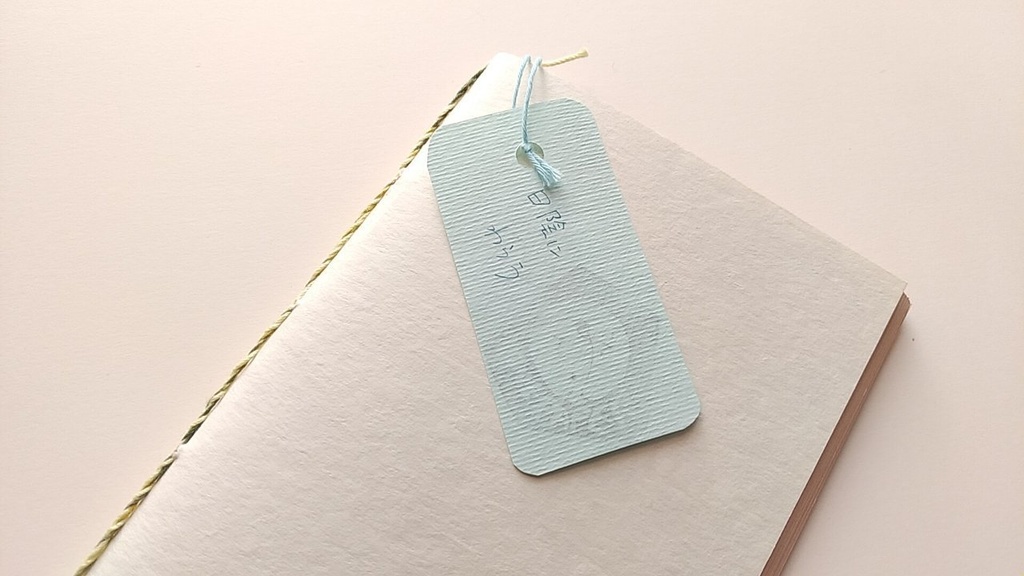 A6ノート「日陰にわらう」 【紙たくさん!ノート】