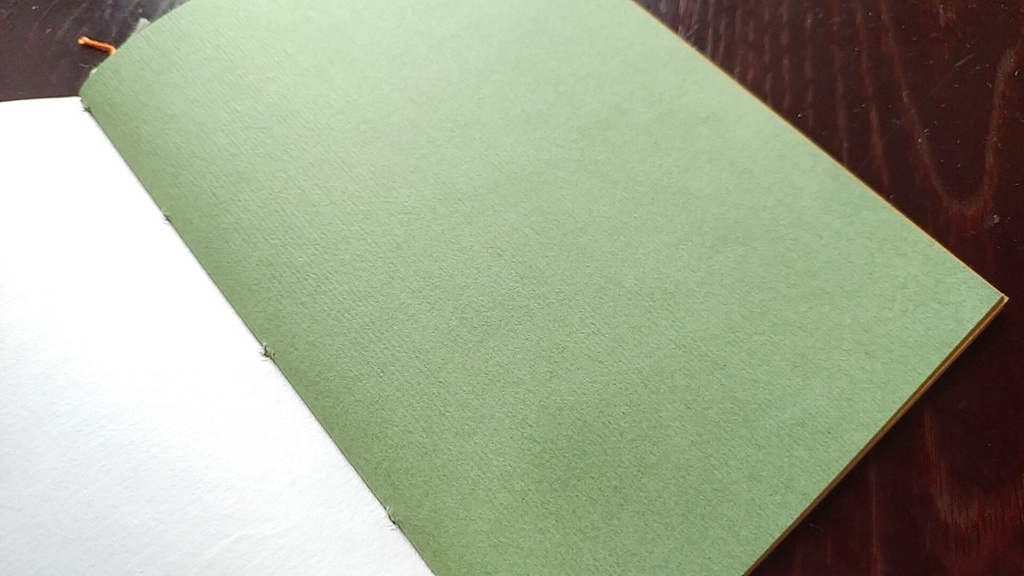 ✒A6ノート「孔雀のように」【紙たくさん!ノート】