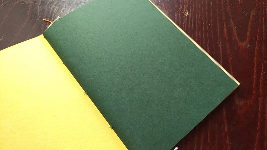 ✒A6ノート「孔雀のように」【紙たくさん!ノート】