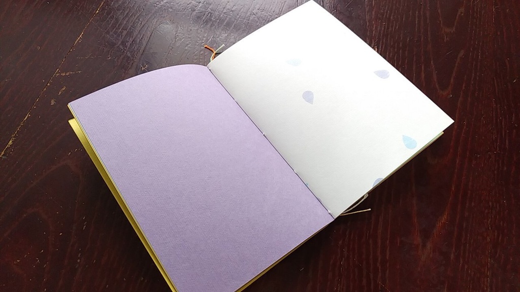 ✒A6ノート「孔雀のように」【紙たくさん!ノート】