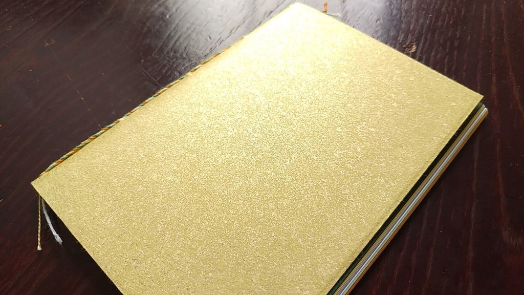 ✒A6ノート「孔雀のように」【紙たくさん!ノート】