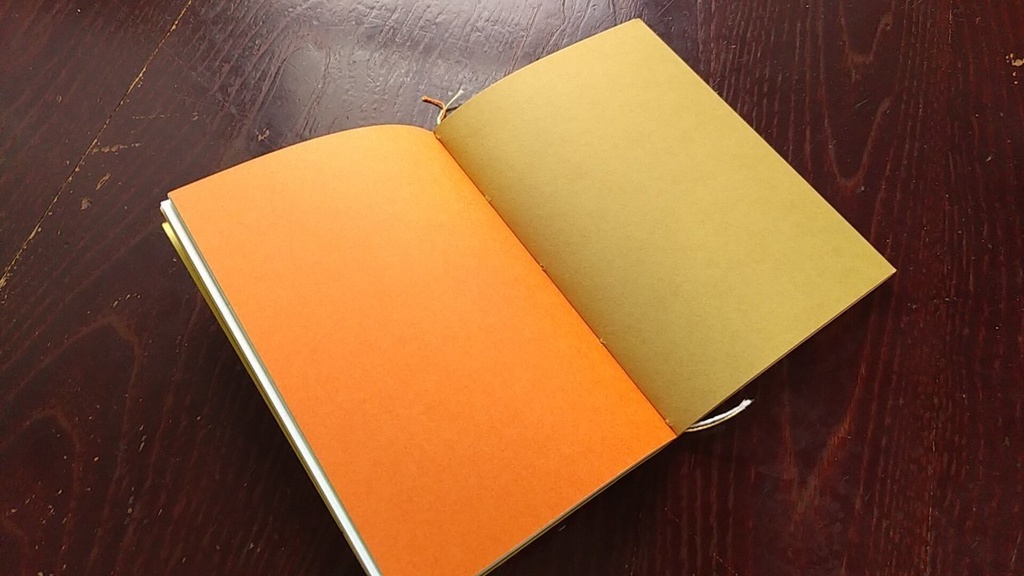 ✒A6ノート「孔雀のように」【紙たくさん!ノート】