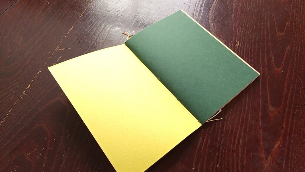 ✒A6ノート「孔雀のように」【紙たくさん!ノート】