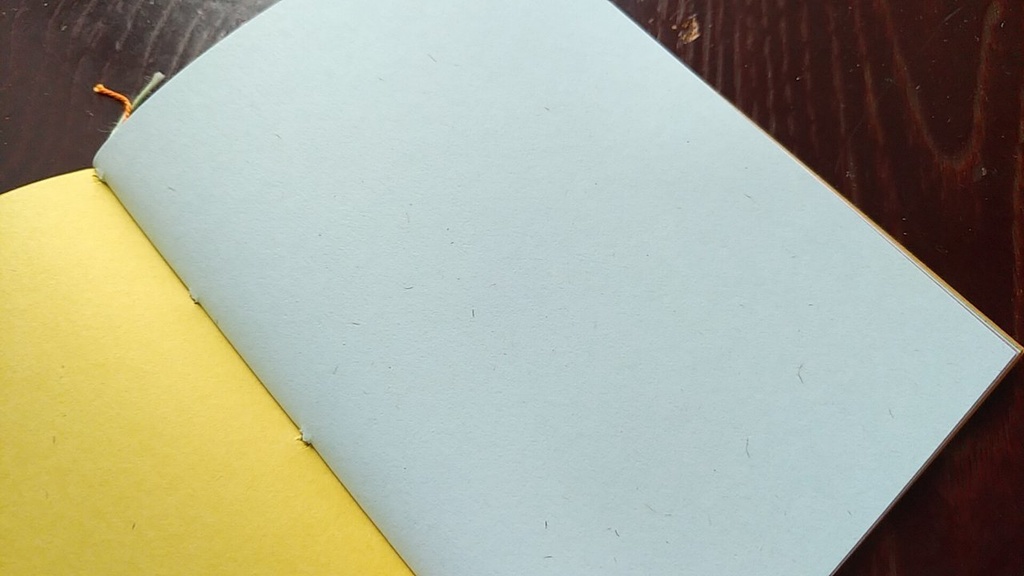 ✒A6ノート「孔雀のように」【紙たくさん!ノート】