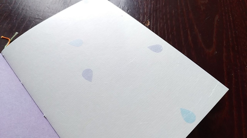 ✒A6ノート「孔雀のように」【紙たくさん!ノート】