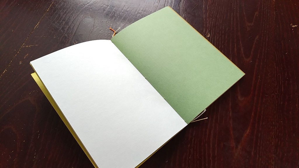 ✒A6ノート「孔雀のように」【紙たくさん!ノート】