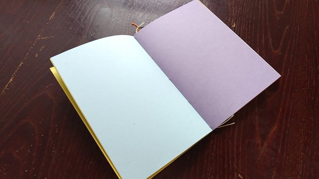 ✒A6ノート「孔雀のように」【紙たくさん!ノート】