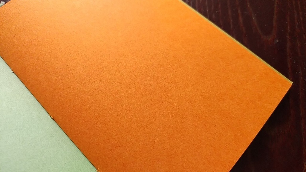 ✒A6ノート「孔雀のように」【紙たくさん!ノート】