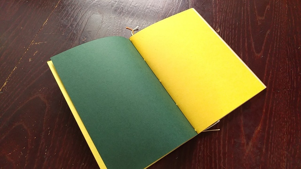 ✒A6ノート「孔雀のように」【紙たくさん!ノート】