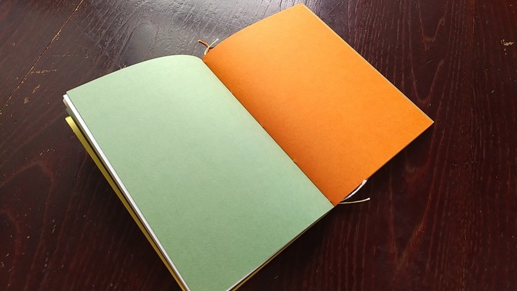 ✒A6ノート「孔雀のように」【紙たくさん!ノート】