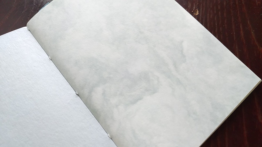 ✒A6ノート「嵐、やってくる。」【紙たくさん!ノート】