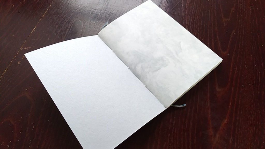 ✒A6ノート「嵐、やってくる。」【紙たくさん!ノート】