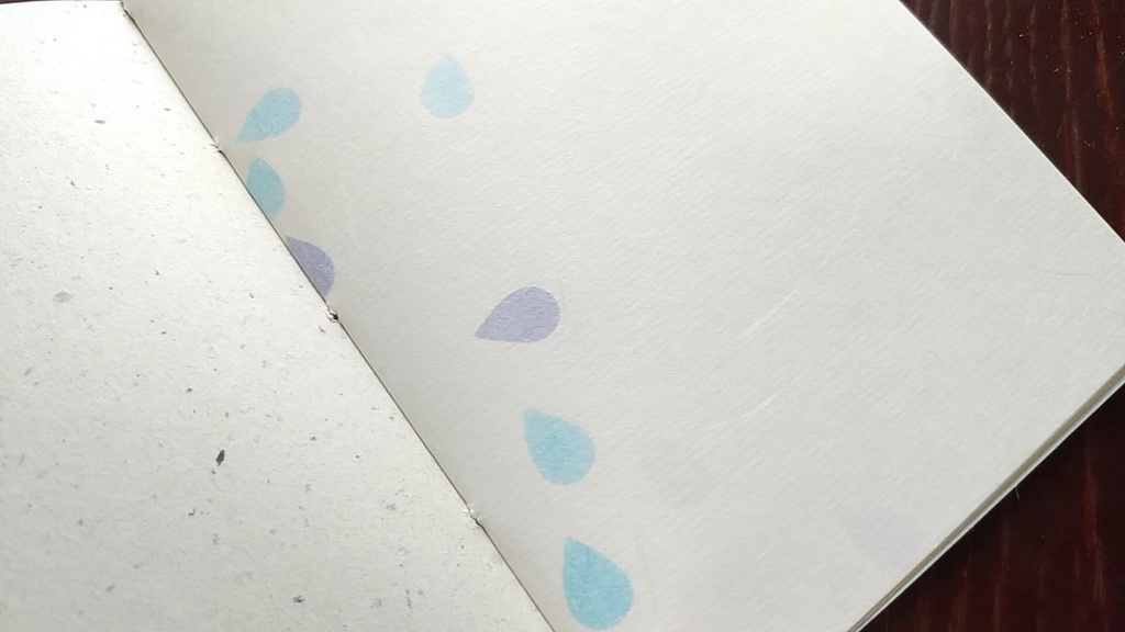 ✒A6ノート「嵐、やってくる。」【紙たくさん!ノート】