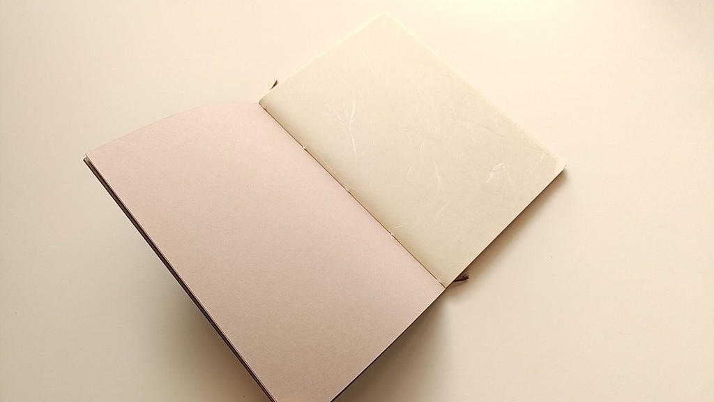 ✒A6ノート「こげちゃったハンバーグ…」【紙たくさん!ノート】