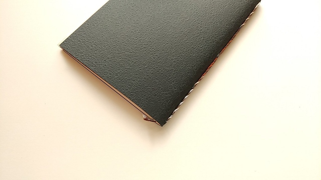 ✒A6ノート「こげちゃったハンバーグ…」【紙たくさん!ノート】