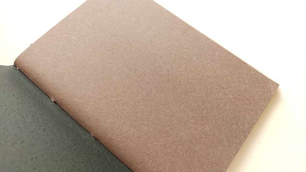 ✒A6ノート「こげちゃったハンバーグ…」【紙たくさん!ノート】