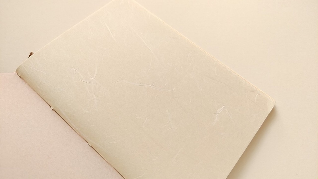 ✒A6ノート「こげちゃったハンバーグ…」【紙たくさん!ノート】