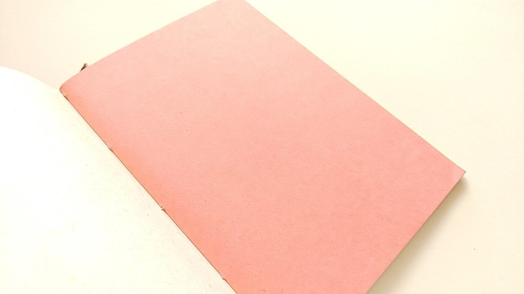 ✒A6ノート「こげちゃったハンバーグ…」【紙たくさん!ノート】