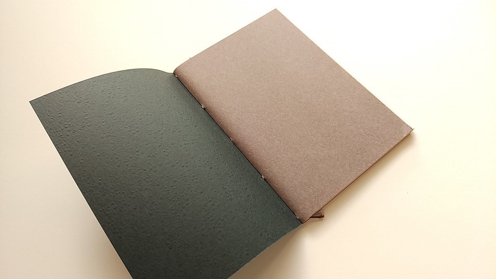 ✒A6ノート「こげちゃったハンバーグ…」【紙たくさん!ノート】