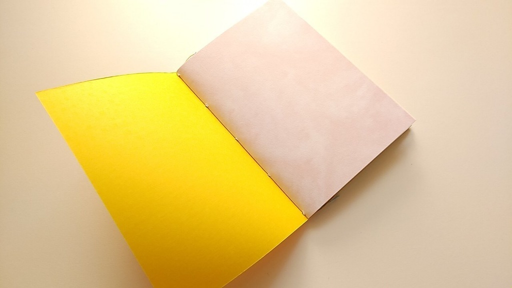 ✒A6ノート「風のバラ」【紙たくさん!ノート】