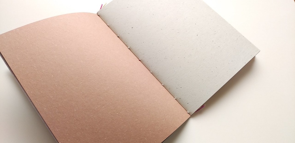 A5ノート【薄手 Re.】「心をこめて A」紙たくさんノート!