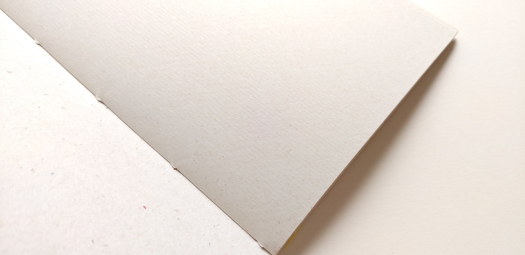 A6ノート「旧作バフン紙 からし色」★【紙たくさん!ノート】