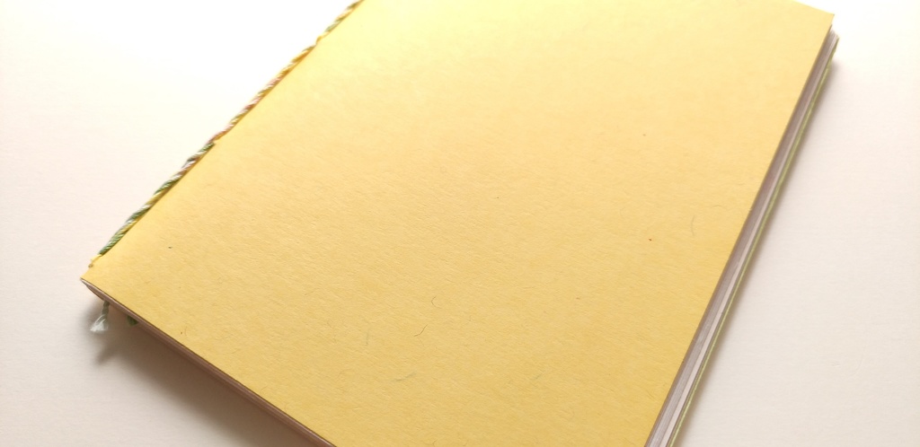 A6ノート「旧作草木染 イエロー」★【紙たくさん!ノート】