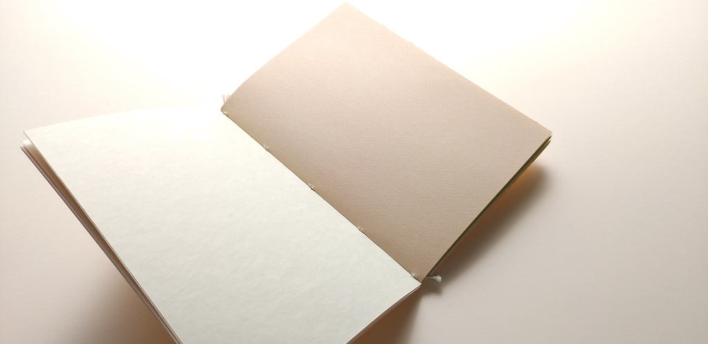 A6ノート「旧作草木染 イエロー」★【紙たくさん!ノート】