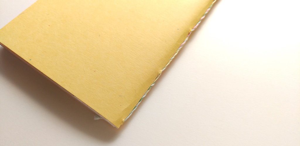 A6ノート「旧作草木染 イエロー」★【紙たくさん!ノート】