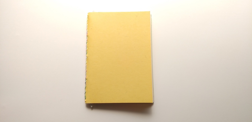 A6ノート「旧作草木染 イエロー」★【紙たくさん!ノート】