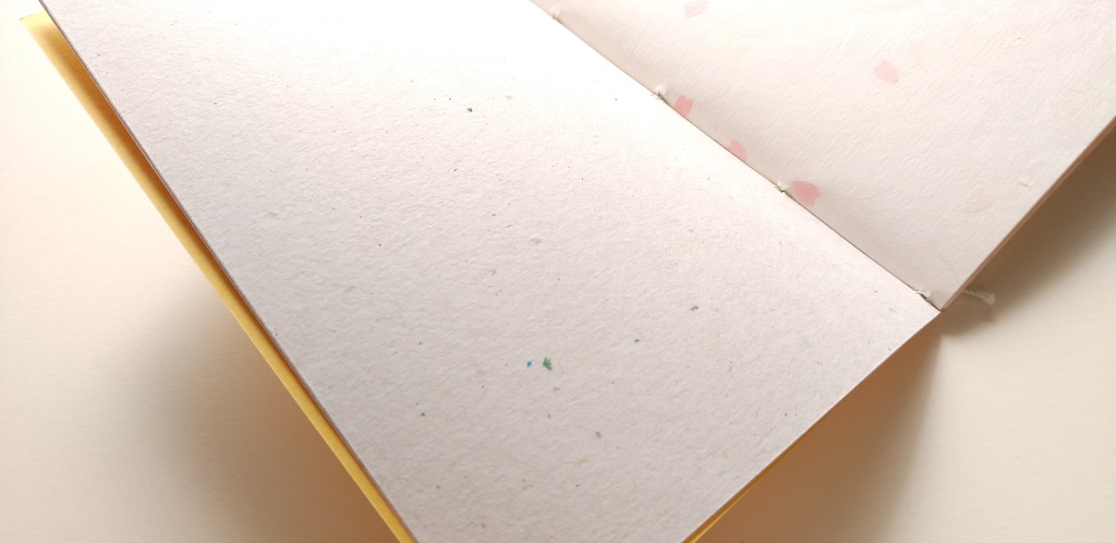 A6ノート「旧作草木染 イエロー」★【紙たくさん!ノート】