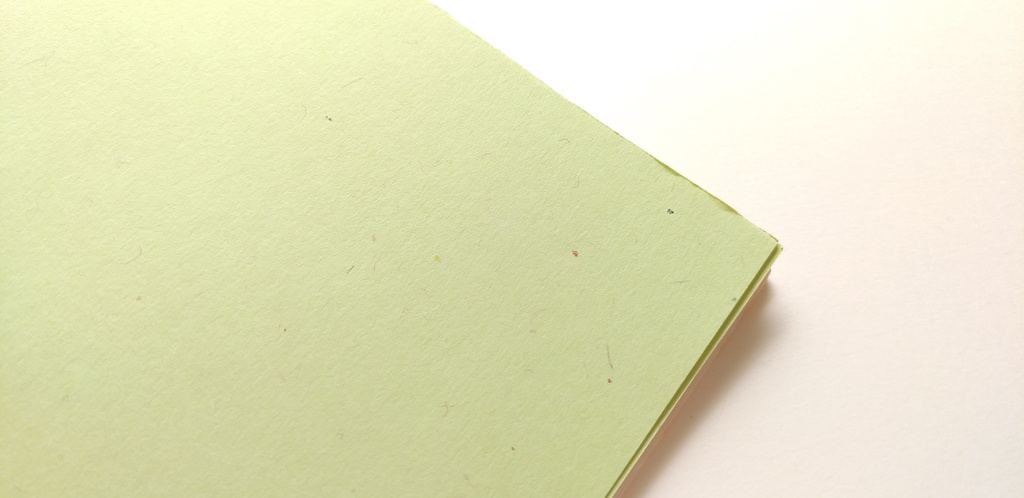 A6ノート「旧作草木染 イエロー」★【紙たくさん!ノート】