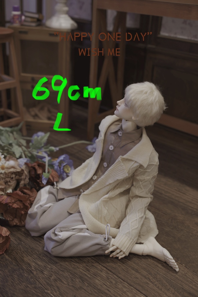 BJD ドールサイズ ニットカーディガン 予約