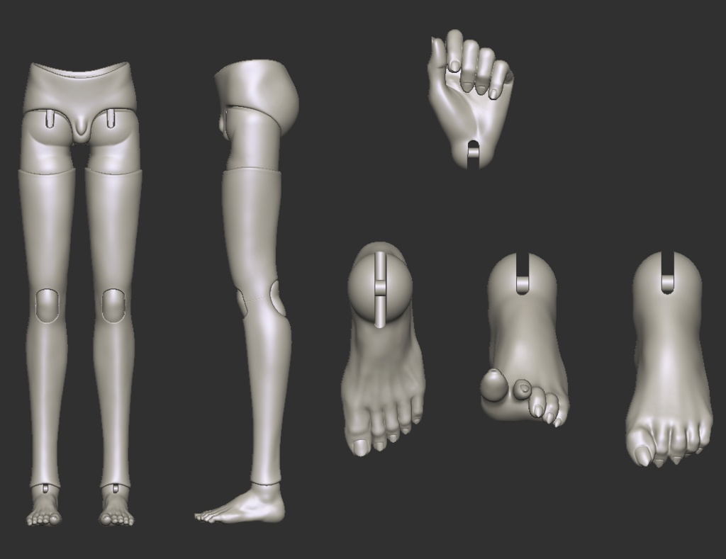 即納品)kakusodoll Pa- head&body for MDD/MSD size