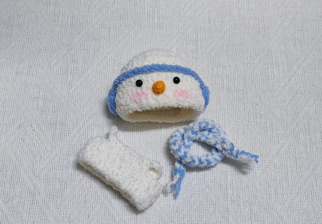 【手作りクリスマスセット】ねんどろいど 対応 10cm綿毛人形用 服セット在庫あり