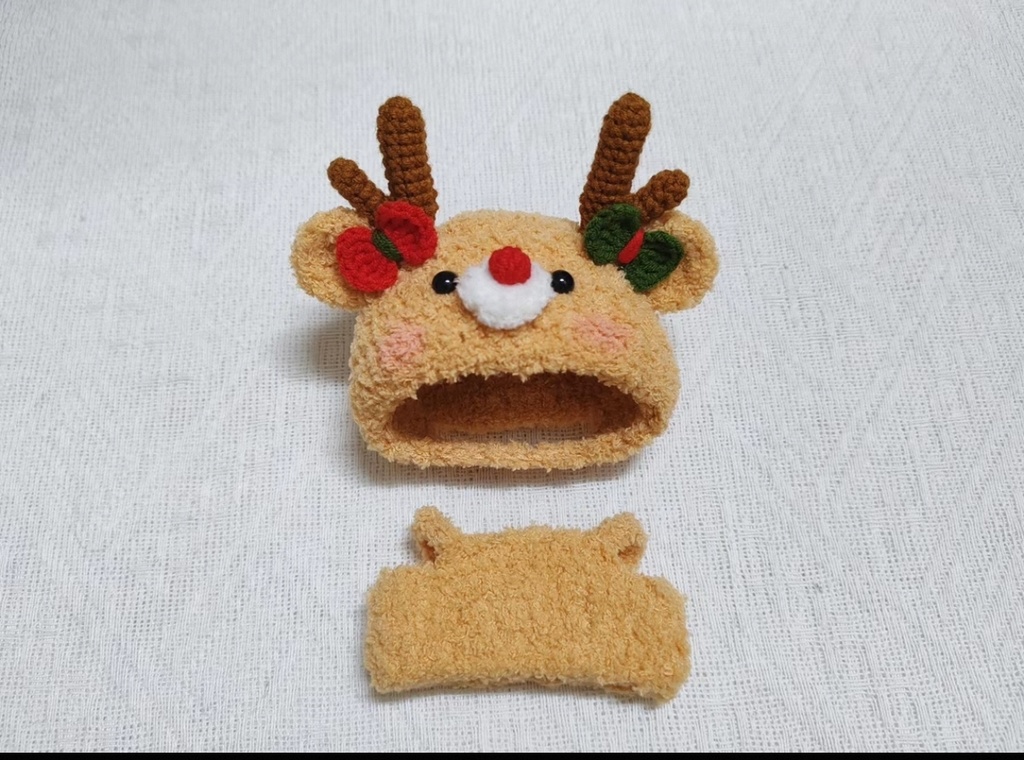 【手作りクリスマスセット】ねんどろいど 対応 10cm綿毛人形用 服セット在庫あり