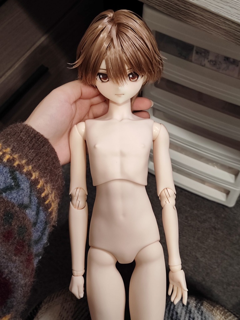 Whitey肌 オビツ 48cm&50cmサイズ 男の子替えパーツ
