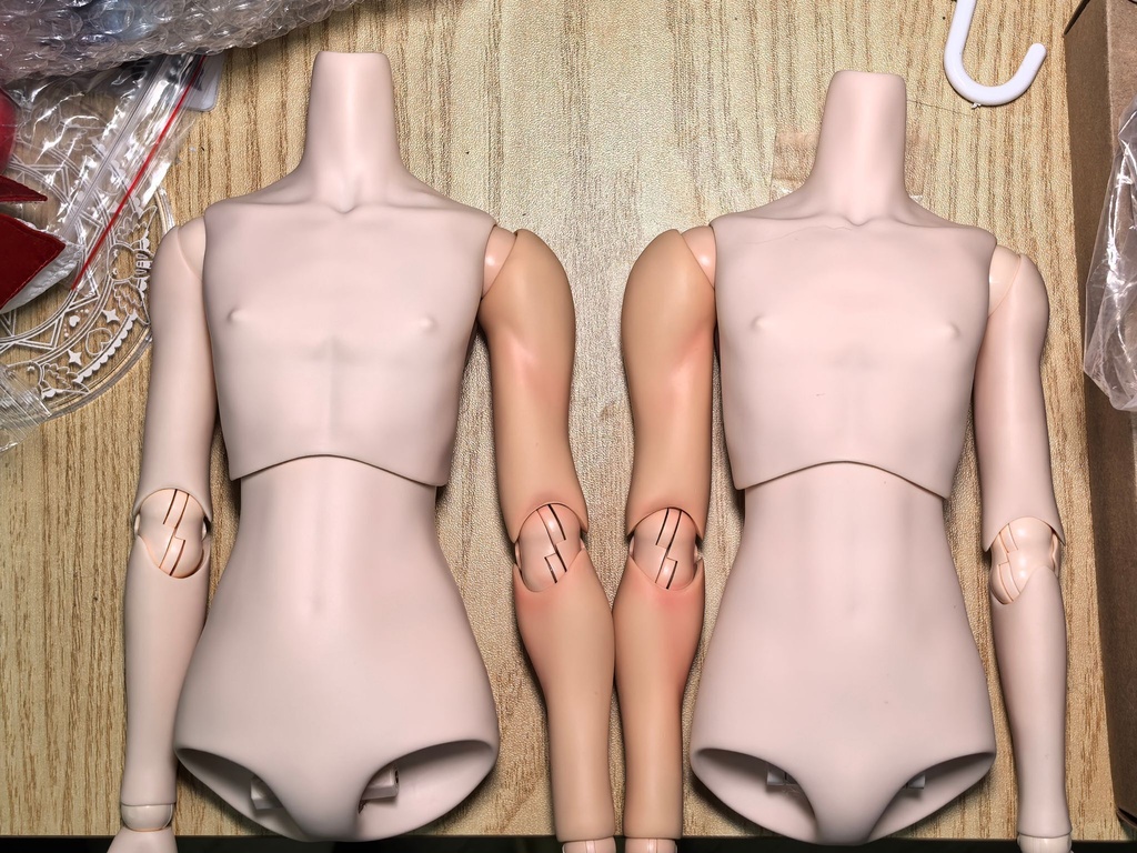 Whitey肌 オビツ 48cm&50cmサイズ 男の子替えパーツ